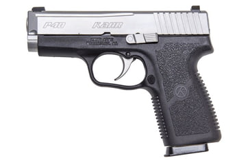 Image of Kahr P40 Pistol, .40 S&amp;W, 3.5in barrel, black polymer frame, textured polymer grip, recoil operated semi-automatic, tritium night sights, 6 round magazine, KA-P40-40SW-3.5-1-FRRMPG