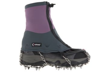 Image of Kahtoola INSTA Gaiters Mid Crampons, Light Grey/Sedona, Large/Extra Large, KT07-18-FG14