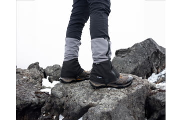 Image of Kahtoola NAVA GTX Tall Gaiters, Grey/Black, Small, KT08007
