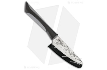 Image of kai housewares Luna Citrus Kitchen Knives, 5.25in, High Carbon Steel, Normal Blade, Polymer Black Handle, Gray/Black, 10.75in, BHQ-55621