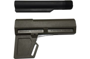 Image of KAK Shockwave 2.0 Blade Stabilizer Brace w/Buffer Tube, OD Green SHOCKWAVE-2.0-BLADE-TUBE-GREEN