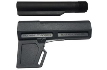 Image of KAK Shockwave 2.0 Blade Stabilizer Brace w/Buffer Tube, Grey SHOCKWAVE-2.0-BLADE-TUBE-GREY
