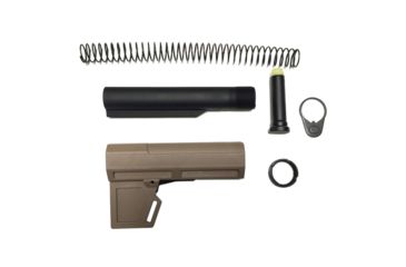 Image of KAK Shockwave 2.0 Package, Pistol Stabilizer Brace/Tube/Buffer/Buffer Spring/Endplate/Castle Nut, FDE SHOCKWAVE-2.0-PACKAGE-FDE