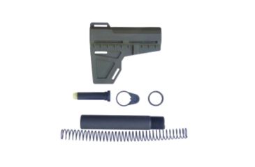 Image of KAK Shockwave Package, Pistol Stabilizer Brace/Tube/Buffer/Buffer Spring/Endplate/Castle Nut, OD Green SHOCKWAVE-PACKAGE-GREEN