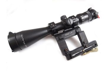 Image of Kalinka Optics KOM 2-10x52 Illuminated 1000m Reticle Rifle Scope, 65mm Special VEPR and AK Mount, Black, GSKOM21052LP65V