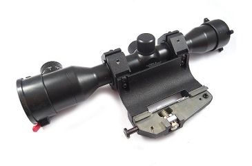 Image of Kalinka Optics KOM 4x32 Illuminated Modern 1000m Reticle Rifle Scope w/ Focus, 47mm Universal SVD Mount, Black, GSKOM432MLC47
