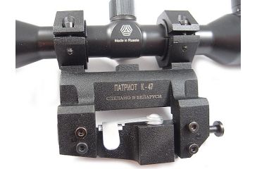Image of Kalinka Optics KOM 4x32 Illuminated Modern 1000m Reticle Rifle Scope w/ Focus, 47mm Universal SVD Mount, Black, GSKOM432MLC47