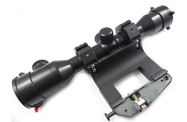 Image of Kalinka Optics KOM 4x32 Illuminated Modern 1000m Reticle Rifle Scope w/ Focus, 65mm Universal AK and SVD Mount, Black, GSKOM432MLC65