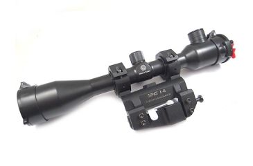 Image of Kalinka Optics KOM 6x42 Illuminated Modern 1000m Reticle Rifle Scope w/ Focus, 40mm Universal Mount, Black, GSKOM642MLC40