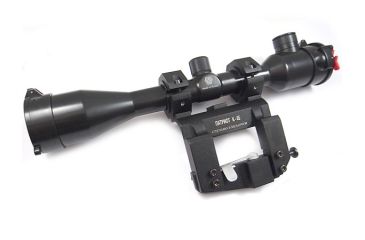 Image of Kalinka Optics KOM 6x42 Illuminated Modern 1000m Reticle Rifle Scope w/ Focus, 65mm Universal AK and SVD Mount, Black, GSKOM642MLC65