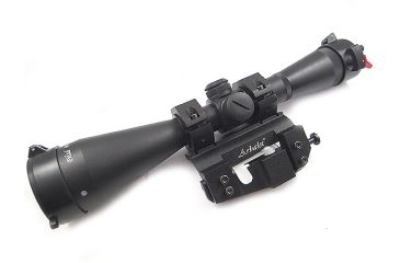 Image of Kalinka Optics KOM 8x48 Illuminated 1000m Dragunov Reticle Rifle Scope, 30mm Super Low Profile Mount, Black, GSKOM848MLC30