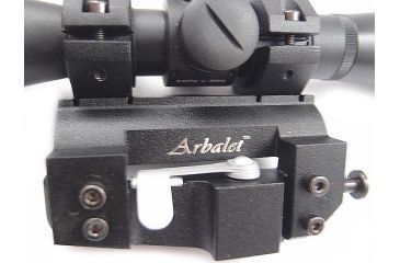 Image of Kalinka Optics KOM 8x48 Illuminated 1000m Dragunov Reticle Rifle Scope, 30mm Super Low Profile Mount, Black, GSKOM848MLC30