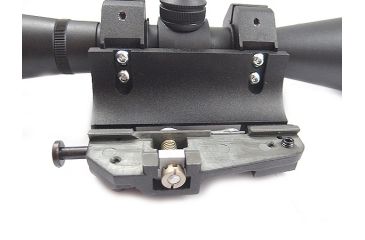 Image of Kalinka Optics KOM 8x48 Illuminated 1000m Dragunov Reticle Rifle Scope, 30mm Super Low Profile Mount, Black, GSKOM848MLC30