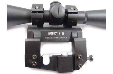 Image of Kalinka Optics KOM 8x48 Illuminated 1000m Dragunov Reticle Rifle Scope, 59mm Universal AK and SVD Mount, Black, GSKOM848MLC59
