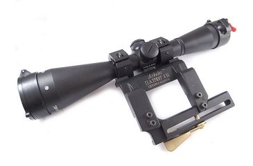 Image of Kalinka Optics KOM 8x48 Illuminated 1000m Dragunov Reticle Rifle Scope, 75mm Universal AK and VEPR Mount, Black, GSKOM848MLC75