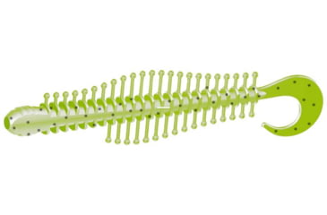 Image of Kalins Fishing 4in Tickle Worm, Chartreuse Hologram, 4TW-533