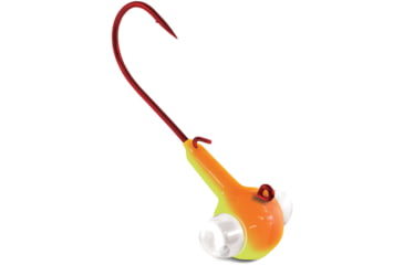 Image of Kalins Fishing Kalin Google Eye Jig, 1/8oz, Chartreuse Orange, GE18-CH/O