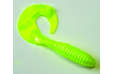 Image of Kalins Fishing Kalin Lunker Grub, 3in, Chartreuse Pearl, 10/Pack, 3G10-545