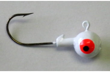 Image of Kalins Fishing Kalin Roundhead Jig, 1/8oz, Size 1 Hook, White, 10/Pack, RH18-5