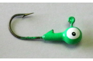 Image of Kalins Fishing Kalin Roundhead Jig, 3/8oz, 2/0 Hook, Lime Green, 8/Pack, RH38-13
