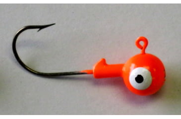 Image of Kalins Fishing Kalin Roundhead Jig, 3/8oz, 2/0 Hook, Orange, 8/Pack, RH38-11