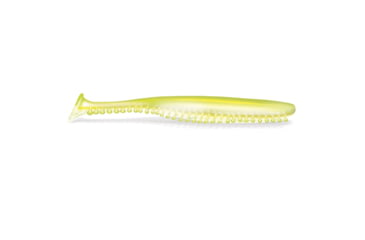 Image of Kalins Fishing Kalin Tickle Tail SwimBait, 4.8in, Chartreuse/Pearl/Hologram Flake, 8 Pack, 48TT8-892