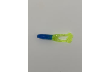 Image of Kalin's Fishing Kalin Triple Threat Crappie Scrub TwinTail Soft Bait, 4, 1.75in, Blue/Silver/Chartreuse, TSC10-890