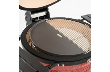 Image of Kamado Joe Classic Joe Half Moon Cast Iron Reversible Griddle, Black, Medium, KJ-HCIGRIDDLE