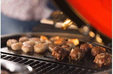 Image of Kamado Joe Big Joe Half Moon Cast Iron Reversible Griddle, Black, Large, BJ-HCIGRIDDLE