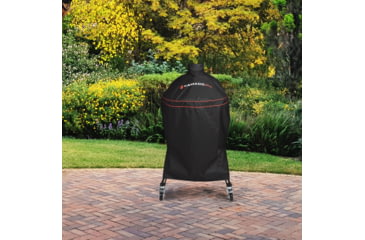 Image of Kamado Joe Classic Joe Charcoal Grill Cover, Black, Medium, KJ-GC23BWFS
