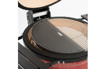 Image of Kamado Joe Classic Joe Half Moon Cast Iron Reversible Griddle, Black, Medium, KJ-HCIGRIDDLE