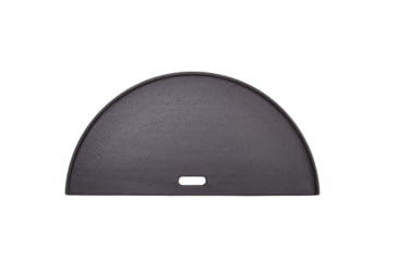 Image of Kamado Joe Classic Joe Half Moon Cast Iron Reversible Griddle, Black, Medium, KJ-HCIGRIDDLE