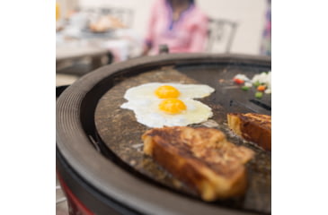 Image of Kamado Joe Classic Joe Half Moon Soapstone Cooking Surface, Gray, Medium, KJ-HCGSSTONE