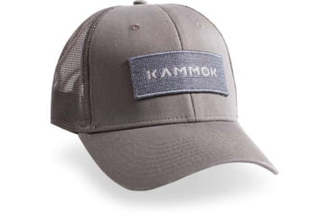 Image of Kammok Logo Patch Mesh Trucker Hat, Gray, One Size, LogoPatchMesh-Hat-GRAY
