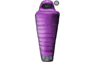 Image of Kammok Thylacine Down Sleeping Bag-Half Moon Purple/Stone Grey-Regular