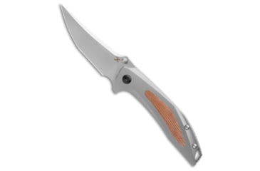 Image of Kansept Knives Kansept Knives Baku Liner Lock Knife Titanium/Brown Micarta 3.2" Satin, Brown/Gray, CPM S35VN, adult, BHQ-189669