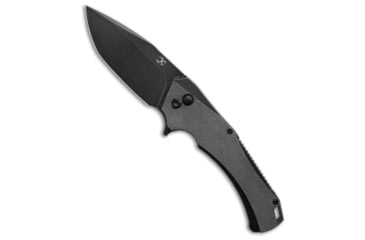 Image of Kansept Knives Kansept Knives Hellx Drop Point Liner Lock Knife Black Micarta 3.6" Black SW, Black, D2, adult, BHQ-203406