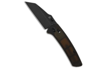 Image of Kansept Knives Kansept Knives Main Street Crossbar Lock Knife Dark Ultem 3.4" Black SW, Yellow, 154CM, adult, BHQ-194652