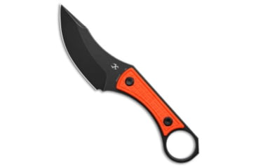 Image of Kansept Knives Niko Fixed Blade Knife, 3.54in, D2, Clip Point Blade, G-10, Orange Handle, Orange/Black, 7.30 inch, BHQ-223427