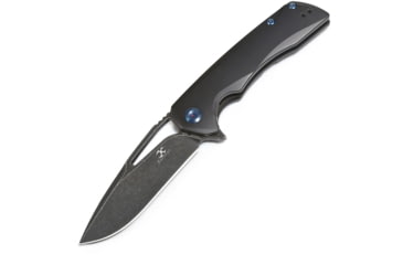 Image of Kansept Knives Kryo Framelock Folding Knife, Black finish titanium handle, K1001A2