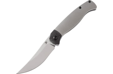 Image of Kansept Knives Mujir Framelock Folding Knife, Orange peel, Orange peel titanium handle, K1014A2