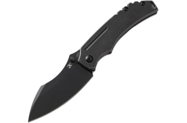 Image of Kansept Knives Pelican EDC Framelock Folding Knife, Black, Black stonewash finish titanium handle, K1018A4