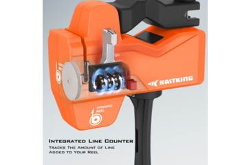 Image of Kast King Kalibrate Line Spooler, Orange/Black, KKTALIMSPLKBLCOR