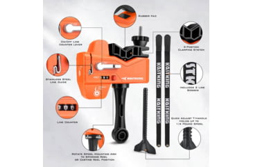 Image of Kast King Kalibrate Line Spooler, Orange/Black, KKTALIMSPLKBLCOR