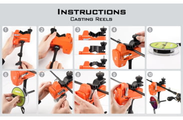 Image of Kast King Kalibrate Line Spooler, Orange/Black, KKTALIMSPLKBLCOR