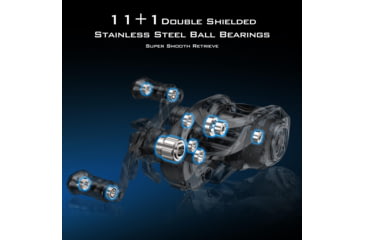 Image of Kast King Kestrel Elite Magnesium Frame BFS Finesse Baitcasting Reel, Left, KKRLCSTKSEBFS84LSCG