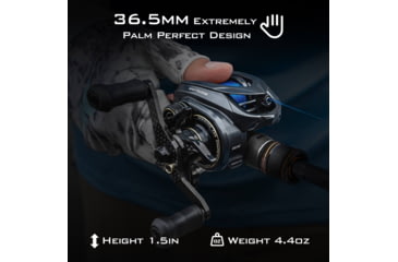 Image of Kast King Kestrel Elite Magnesium Frame BFS Finesse Baitcasting Reel, Left, KKRLCSTKSEBFS84LSCG
