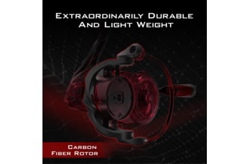 Image of Kast King Speed Demon Elite Spinning Fishing Reel, 7.4:1, 8.7oz, KKRLSPNSDES20BK