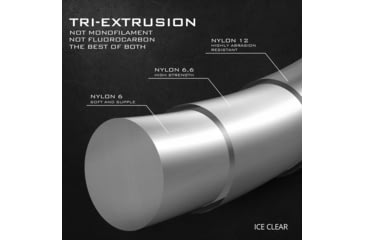 Image of Kast King TriPolymer Advanced Monofilament Fishing Line, Ice Clear, 25 lb/595 yd, KKLIMONTPA14IC25