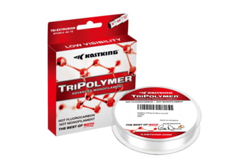 Image of Kast King TriPolymer Advanced Monofilament Fishing Line, Ice Clear, 25 lb/595 yd, KKLIMONTPA14IC25